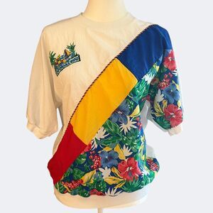 Cricket Lane Tropical Asymmetrical Shirt